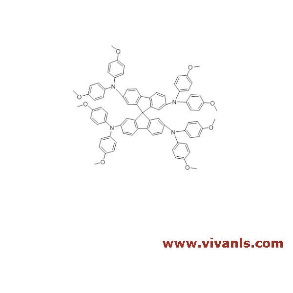 Customized Research Chemicals-Spiro-MeOTAD ; N,N,N',N',N'',N'',N''',N'''-Octakis(4-methoxyphenyl)-9,9'-spirobi[fluorene]-2,2',7,7'-tetramine-1655121491.png
